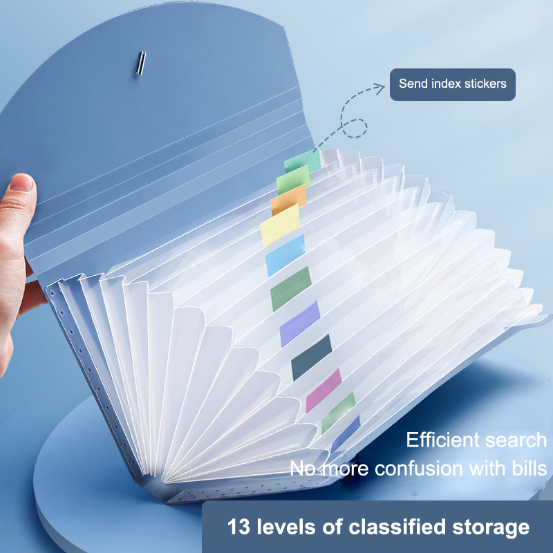 ~13 Pockets Expanding File Fol - Expandable Accordion File Folder 13 Pockets 评论和价格